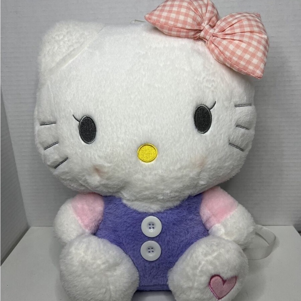 Sanrio Cartoon Hello Kitty Plush Doll Bag Backpack Plush Hello Kitty Backpack
